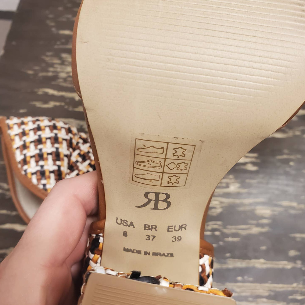 Raphaella Booz Woven Pumps Sz 8 - Picture 6 of 6